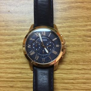Fossil watch- Mens rose gold